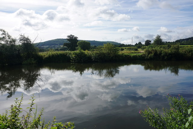 Cloud reflections in the River Avon