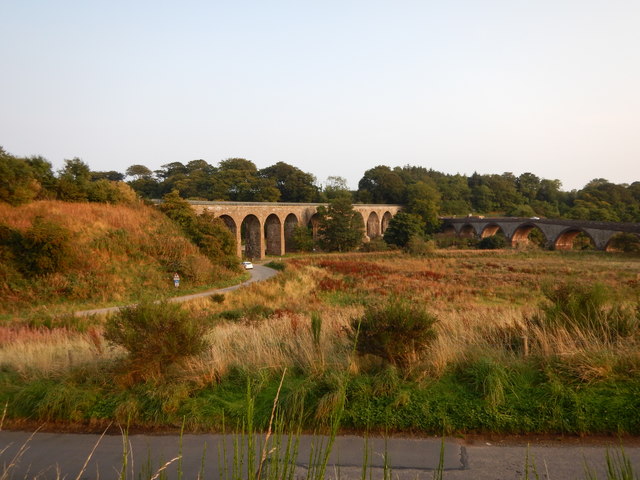 A92 Bridge Viaduct and the Disused Railway Viaduct