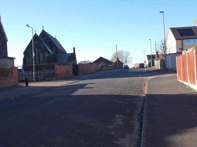 Victoria Street - viewed from Vicarage Lane