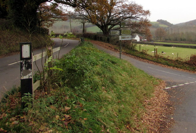 Split-level junction near Llantrisant, Monmouthshire