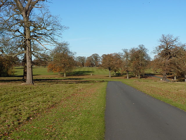 Road through Packington Park