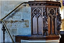 TQ7237 : Goudhurst, St. Mary's church: The pulpit by Michael Garlick