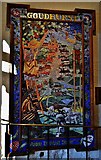 TQ7237 : Goudhurst, St. Mary's church: Colourful Millennium Mosaic in the south porch by Michael Garlick