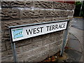 Monolingual name sign, West Terrace, Penarth