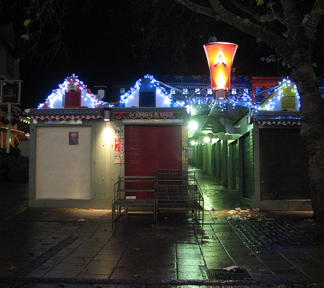 Christmas decorations at the Market Place