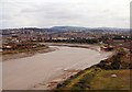 ST3286 : East bank of the River Usk in 1996 by Robin Drayton