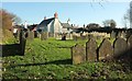 Churchyard and cottage, Burrington