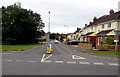 West along Southleaze Orchard, Street, Somerset