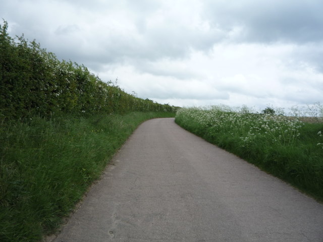 Minor road towards Weston Colville