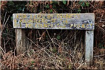 TQ7818 : Sign in Red Barn Field Nature Reserve by Patrick Roper