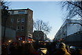 TQ2481 : View of a tree with Christmas lights in Tavistock Square #3 by Robert Lamb