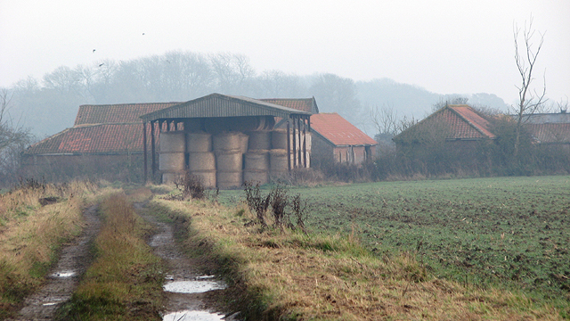 Farm buildings north of Winter's Grove