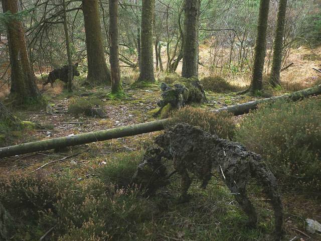'Wild Boar Clearing', a sculpture at Grizedale Forest