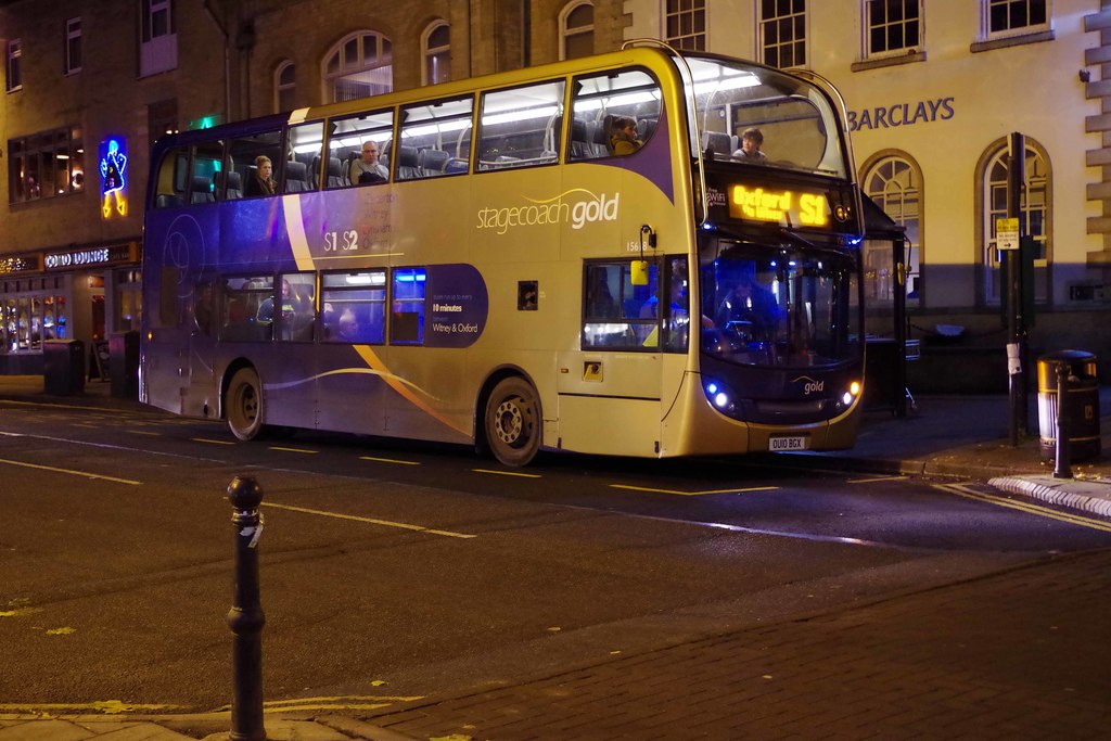 Stagecoach bus no. 15618 at night in... © P L Chadwick :: Geograph ...