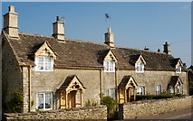 ST8082 : Cottages, Old Down Rd, Badminton, Gloucestershire 2011 by Ray Bird