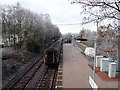 The Caledonian Sleeper leaving Spean Bridge station