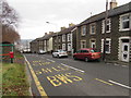 Bute Place houses and bus stop,  Cwm Nant Gwynt 