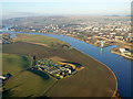 Erskine sewage works from the air