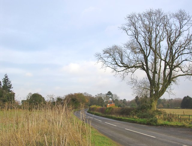 The B4009 east of Westridge Green
