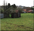 Rusty metal roof buildings, Drybrook