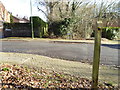 Footpath crosses Andrews Road