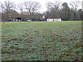 Farm buildings from footpath