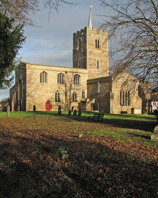 Fowlmere: St Mary's Church in winter