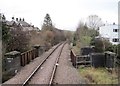 View from a Skipton-Rylstone excursion train - rail bridge over Shortbank Road