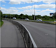 ST3487 : A48 towards M4 motorway junction 24, Newport by Jaggery