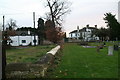 Across the churchyard in Threekingham