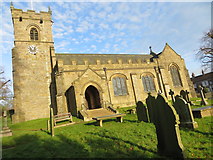 SD7844 : The Church of St Leonard at Downham by Peter Wood