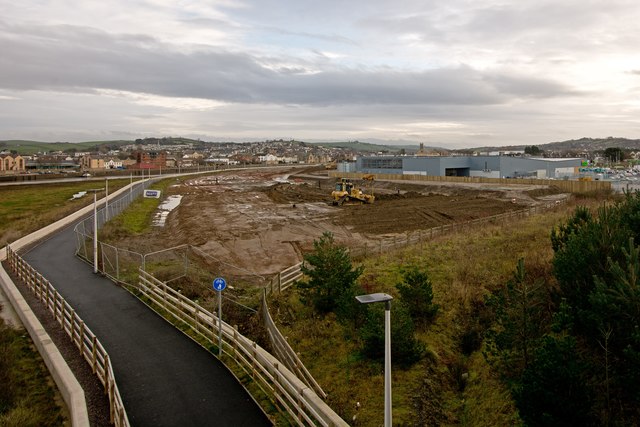 Behind the new Asda where dwellings are to be built