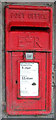 Close up, Elizabeth II postbox on Wrexham Road, Burland