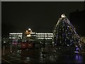 SJ8145 : Keele University: Library and Christmas tree by Jonathan Hutchins