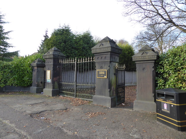 Burslem Cemetery: Leek New Road entrance © Jonathan Hutchins cc-by-sa/2 ...