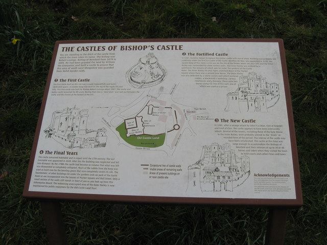 Castle guide - Bishop's Castle, Shropshire