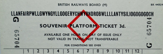 Souvenir Platform Ticket