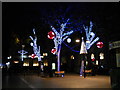 TL1998 : Christmas lights on Cathedral Square, Peterborough by Paul Bryan