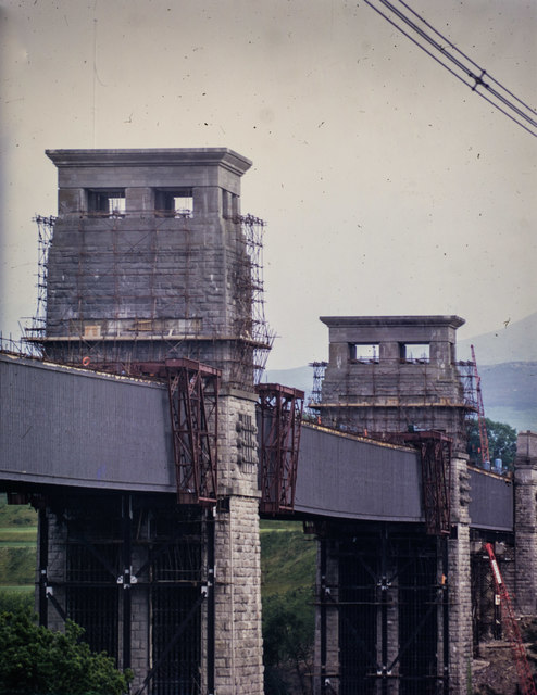 Britannia Bridge - after the 1970 fire