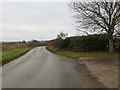 SJ4127 : Country lane at the entrance to Shade Oak by Peter Wood