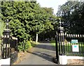 NZ3756 : Entrance gates to Bishopwearmouth cemetery by Robert Graham