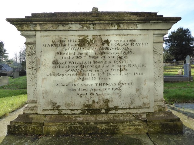 Chest tomb, Longdon churchyard