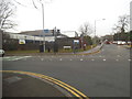 Coombe Road at the junction of Galsworthy Road