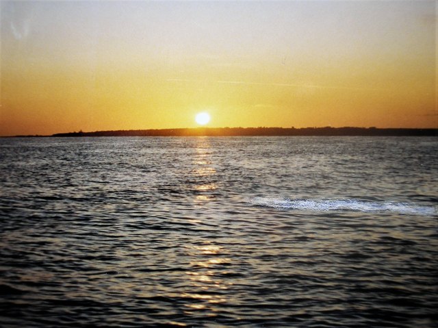 Sunrise leaving the mouth of the Great Ouse 1994