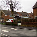 Conway Road speed bump and postbox, Pentwyn