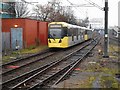 Tram leaving Altrincham