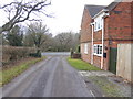 Footpath heads west by Gratwicke Lodge