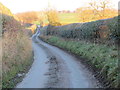 Road near New Marton Triangulation Pillar