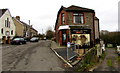 Post office and church, Wesley Terrace, Trinant