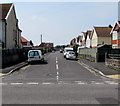 West along Golf Links Road, Burnham-on-Sea